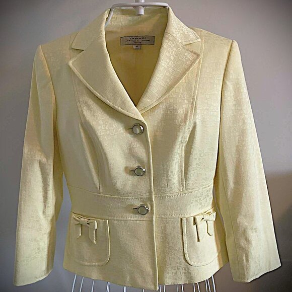 Vintage Tahari Jacket/Skirt Suit Set (Petite/XS) - Picture 1 of 6